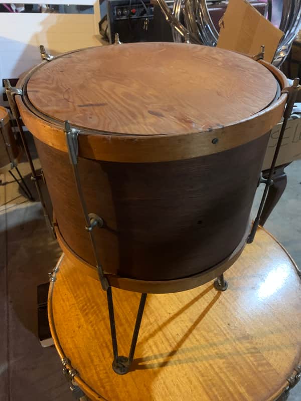 Unknown 10x14 Vintage Field Snare Pre 1940 Mahogany image 1