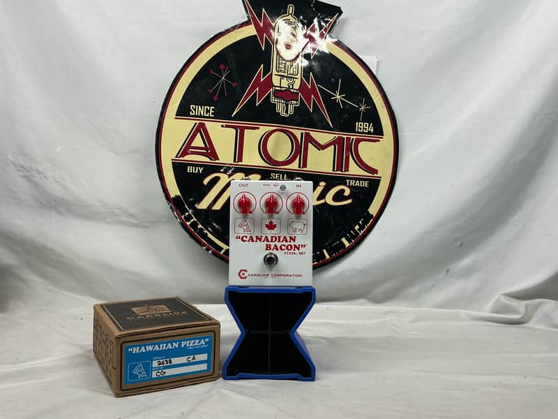 Caroline Guitar Company Hawaiian Pizza Canadian Bacon Fuzz Pedal with Box image 1