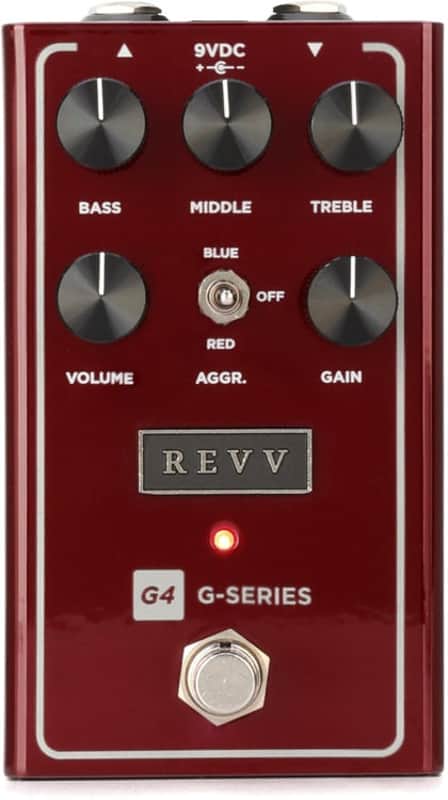 Revv G4 V2 Distortion Guitar Pedal - Red (RevvG4V2d1) image 1