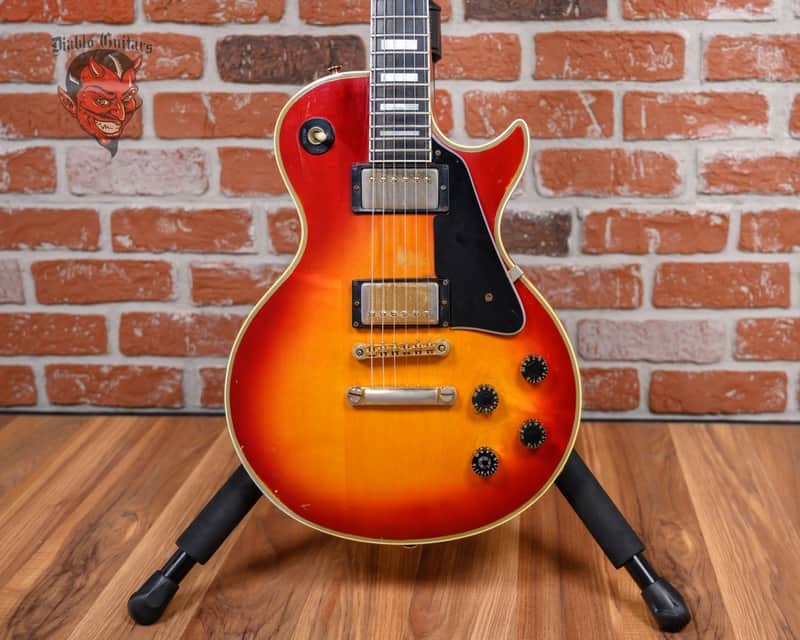 Gibson Les Paul Custom Plain Maple Top Cherry Sunburst 1981 w/OHSC (Refret) image 1