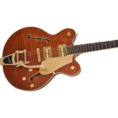 Gretsch LTD Broadkaster Semi-hollowbody Electric Guitar - Roundup Orange Stain image 5