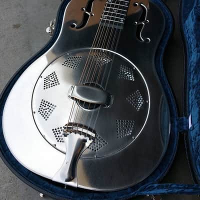 National Reso-Phonic NRP Steel 12 Fret Single Cone 2023 Rubbed Nickel image 11