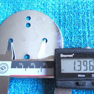 Ludwig Tom Mount Backing Plate, Large, Chrome - Vintage (USED) image 4