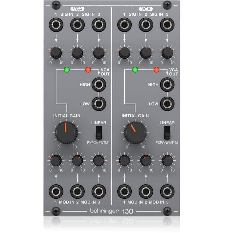 Behringer 130 Dual VCA Eurorack Synthesizer Module image 1