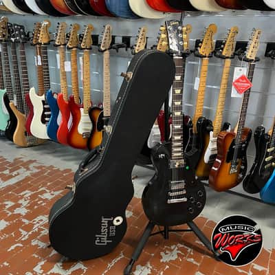 Gibson Les Paul Studio 2012 Ebony Black Repaired Hea DS Tock image 12
