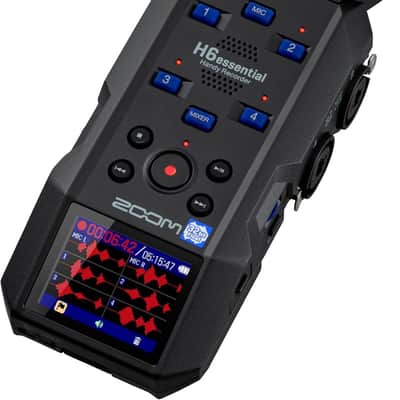 Zoom H6essential 6-Track 32-Bit Float Portable Audio Recorder Bundle with APH-6e H6essential Accessory Pack with Hairy Windscreen, Padded Shell Case, AC Adapter, & USB C-Cable (H6e + APH6E Bundle) image 7