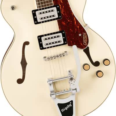 Gretsch G2622T Streamliner Center Block Double-Cut Guitar with Bigsby, Laurel Fingerboard, Broad’Tron BT-3S Pickups, Vintage White image 5