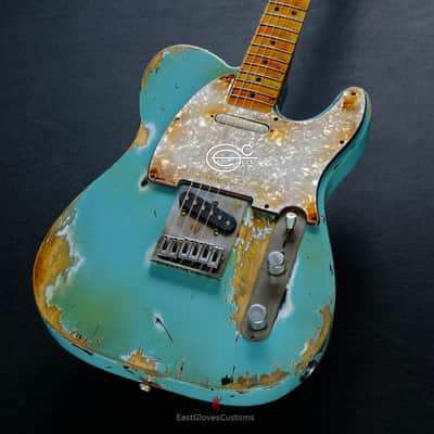 Fender Telecaster Daphne Blue Heavy Aged Heavy Relic image 14