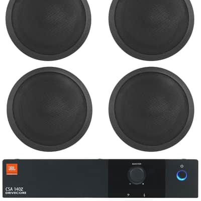 JBL CSA 140Z Commercial 70v Amplifier Amp+(4) 5" Black Ceiling Speakers CSA140Z image 1