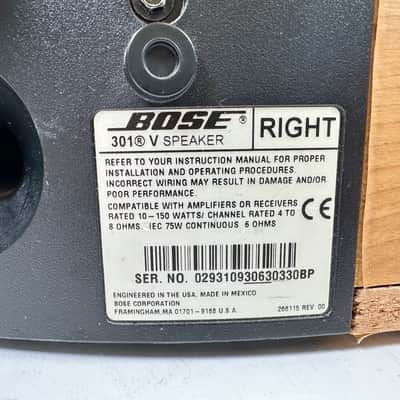 Bose 301 Series V Pair Left and Right Direct Reflecting Bookshelf Speakers image 16