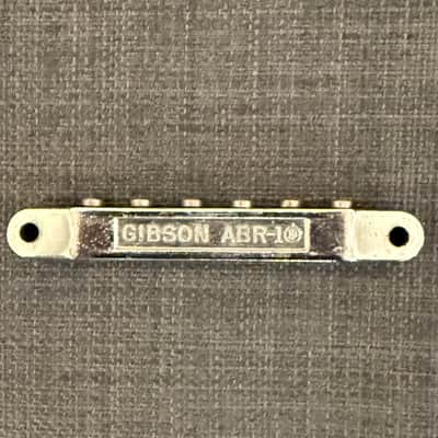 Gibson ABR-1 tune-o-matic guitar bridge 1965 Chrome SG, 335 image 2