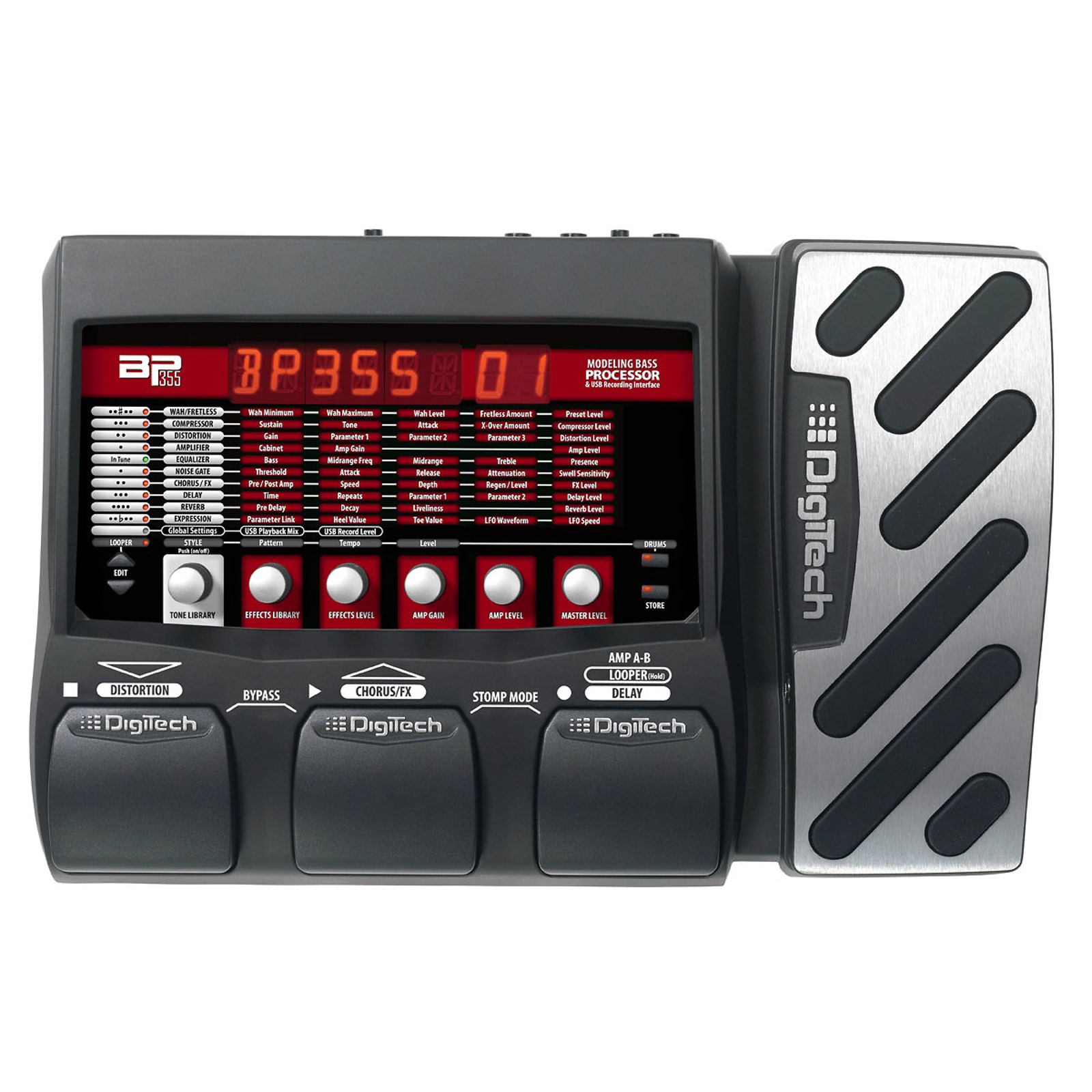 DigiTech BP355 Modeling Bass Processor Pedal | Reverb