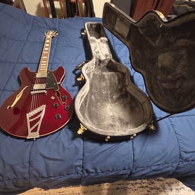 D'Angelico Premier Series DC - Trans Wine Red image 2