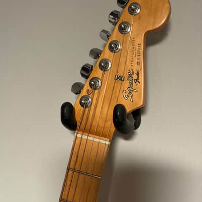 Rare 1989 Fender Squier Stratocaster USA (E9-Series) Aged Olympic White Excellent Player with Low Action image 7