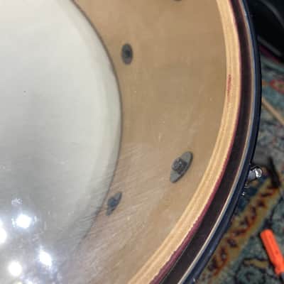Modern Drum Shop NYC - 6x14" Wood 10-Lug Snare Drum - Red Stain Finish image 23