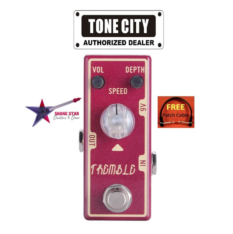Tone City Tremble Tremolo Like The Legendary Vintage Fender Style Built-In Tremolo Units🎶Gentle Warble To Choppy Staccato-Style Pulses image 1