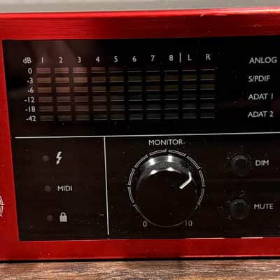 Focusrite Clarett 8Pre X Thunderbolt Audio Interface 2010s - Red image 3