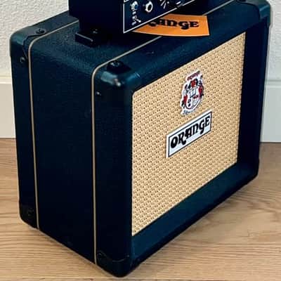 Orange Micro Dark Terror Hybrid Amp Head Mini Stack Combo w/ Cabinet and Speaker Cable, Black image 2