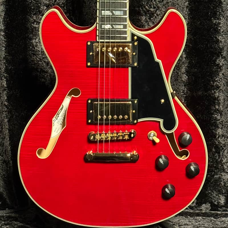 D'Angelico Excel Mini DC Trans Cherry With Free Gig Bag image 1