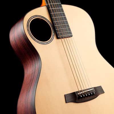 Walden B103E Baritone Solid Sitka top/Ovangkol Grand Auditorium Baritone-Electric Satin Natural w/Case image 3
