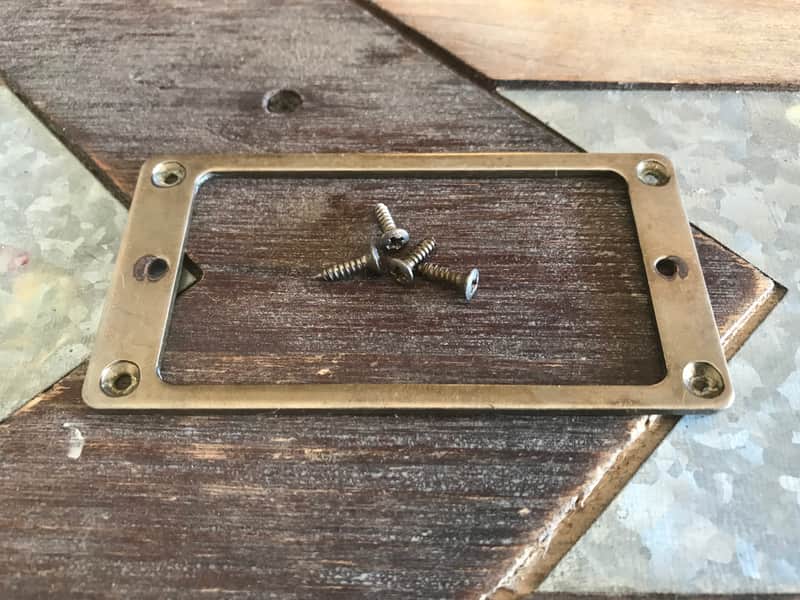 Real Life Relics Nickel Humbucker Pickup Ring Low profile.   [DE10] image 1