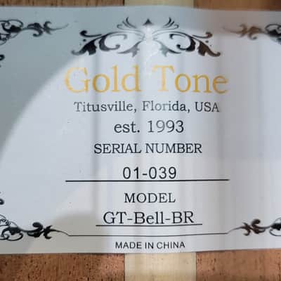 Gold Tone GT-Bell Solid Sitka Spruce Top Acoustic Electric Guitar with gig bag image 7