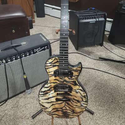 Jim Cat Les Paul Style TIGER FUR image 1