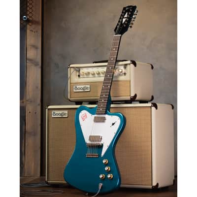 Gibson 1965 Non-Reverse Firebird V 12-String Reissue Electric Guitar - Aqua Mist VOS image 8