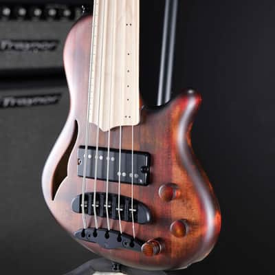 Mayones Cali 5 Fretless Antique Brown Matte image 3