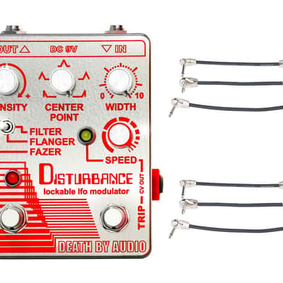 Death by Audio Disturbance Filter/Flanger/Phaser + 2x Gator Patch Cable 3 Pack image 1