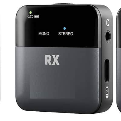 Portable Wireless in Ear Monitor System w/ 2 Receivers, Mono/Stereo Switch, Wireless Audio Transmitter and Receiver, 24bit/48kHz Audio, OTG Input, IEM for Live, Studios, Bands image 1