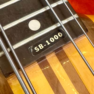 Aria Pro II SB-1000 Super Bass 1981 - Neck thru original vintage USA image 6