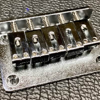 5 String Electric Mandolin Bridge, MORTone BP5 - chrome image 2