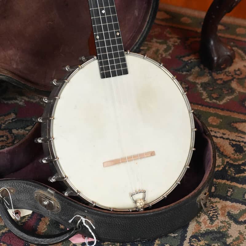 (Used) Vintage 1895 S.S. Stewart Banjeaurine 5-String Open-Back Banjo #5853 image 1