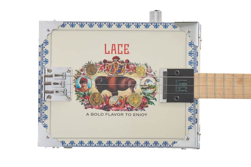Electric Cigar Box Guitar Buffalo Bull 3 String - Left Hand image 1