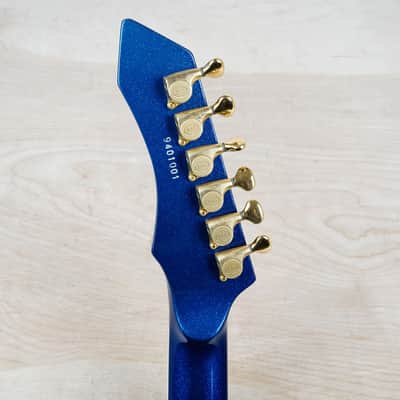 Guyatone LG-2100M Sharp 5 MIJ 1994 Blue Made in Japan w/ Hard Case image 19