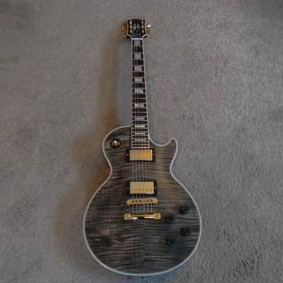 2012 Gibson Custom Shop Les Paul Custom Trans Black with AAAAA (5A) Hand Selected Flame Maple Top! image 9
