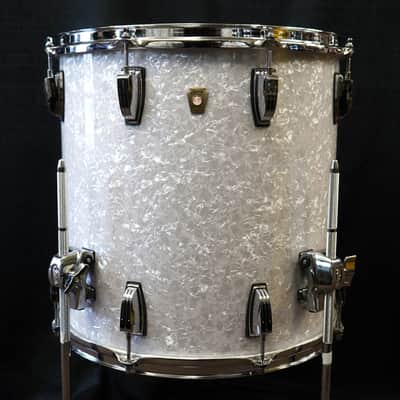 Ludwig USA Classic Maple Series 16x16" Floor Tom w/ Legs - White Marine Pearl image 1