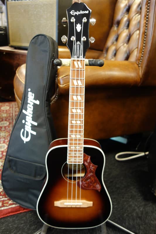 epiphone hummingbird ukulele tobacco sunburst Tenor (Tobacco Sunburst) Epiphone Hummingbird Pro - Tobacco