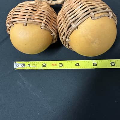 Double Jingle Caxixi, Jingle Bells Filler, Medium 6.5"x5.5"x3" - MINT image 2