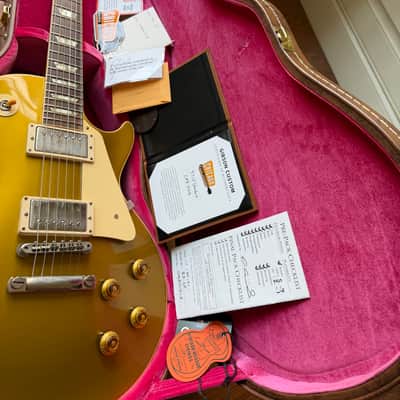 2021 Gibson Custom Shop Les Paul ‘57 Reissue R7 w/ ‘59 Carmelita Neck CME VOS - Gold Top image 24