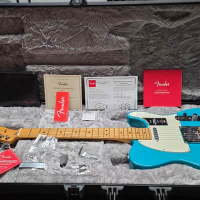 Fender American Professional II Telecaster BRAND NEW 2020 FIRST RUN Miami Blue Maple Neck USA Tele Electric Guitar image 1