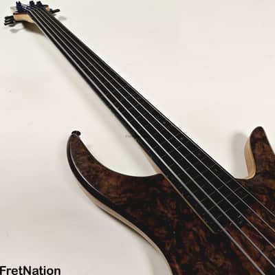 AC Guitars Krell 5-String Fretless Bass 34" Scale ACG Turkish Walnut 8.86lbs image 17