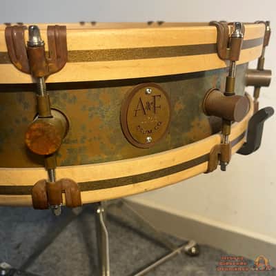A&F 18x4 Raw Brass Gunshot Snare image 2