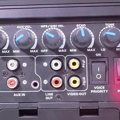 Califone PA419 iPod Wireless Portable PA System CD / Radio Mic input NEW BATTERY image 6