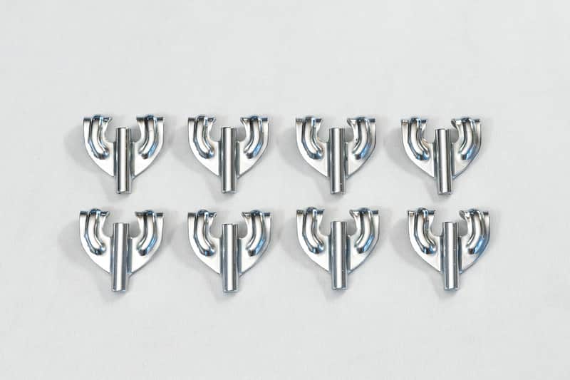50's Slingerland Radio King Bass Drum Clawhooks (Set of 8) - Chrome image 1