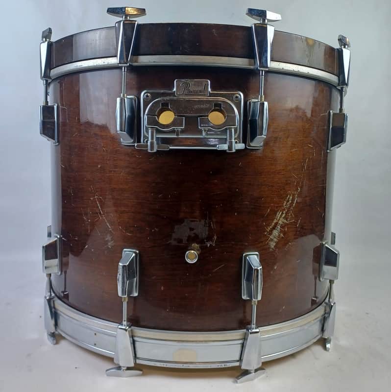 Pearl 16x22"Walnut Lacquer All-Maple Bass Drum Vintage80s Japan Set Kit Kick MIJ image 1