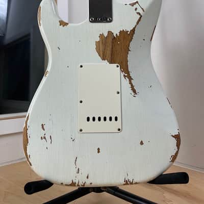 Immagine 2022 Fender Custom Shop 50's Relic Stratocaster ~ Olympic White - 6