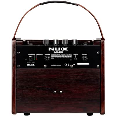 NUX Stageman AC-25 Compact 2-Channel Rechargeable Bluetooth Acoustic Amplifier with Drums image 2