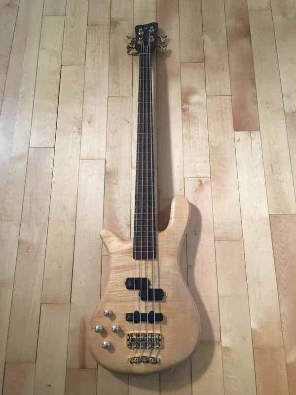 Warwick Streamer LX 4 Left Handed 1998 Flamed Maple Oil Finish image 1